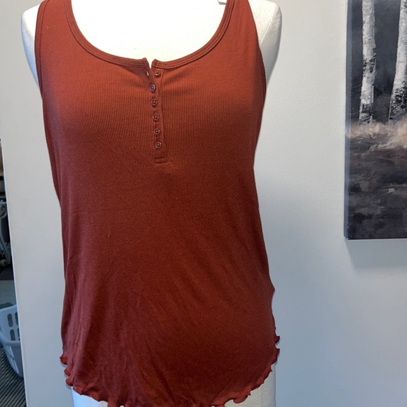 NWT Gap ribbed henley tank - Picture 2 of 6